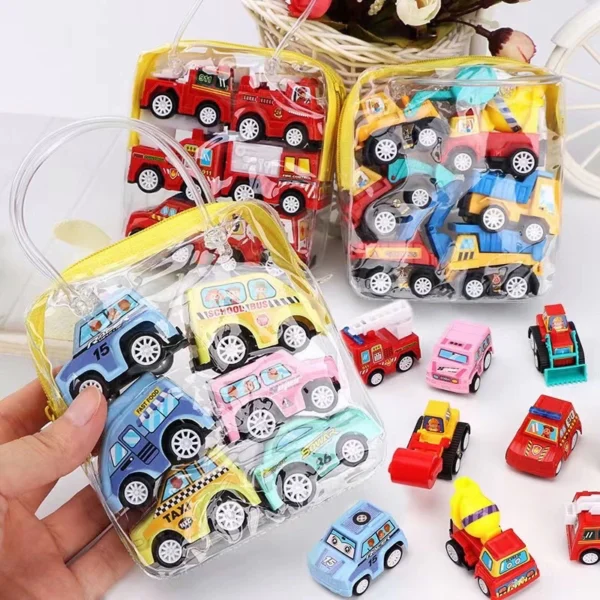 ชุดรถของเล่นเด็ก รถขนาดเล็ก 1 ถุง 6 ชิ้น