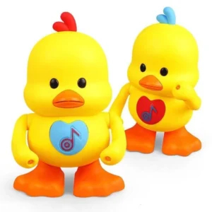 ตุ๊กตาเป็ดเหลืองคู่ เต้นได้มีไฟมีเสียงเต้นน่ารัก 2 ชิ้น