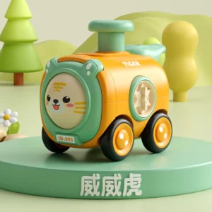 ของเล่นเด็ก รถไฟรถการ์ตูนกันกระแทก